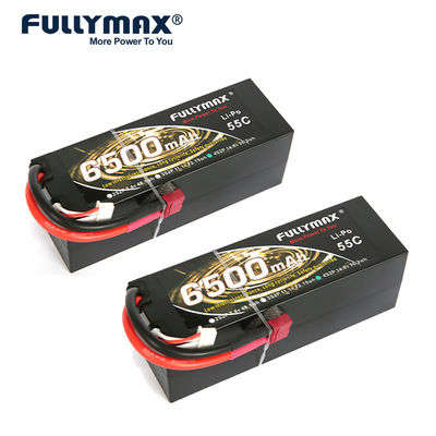 4S 리포 배터리 14.8v 55C 6500mAh 취미는 Ｔ 플러그 Rc 모델 배터리를 딘스