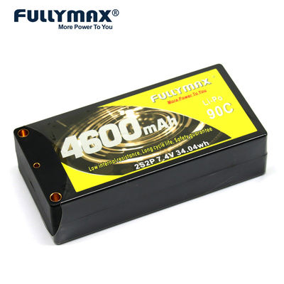 단 하나 5mm 바나나 소켓 Lipo Fullymax를 가진 Fullymax 2s 7.4v Lipo 전지 90C 4600mAh