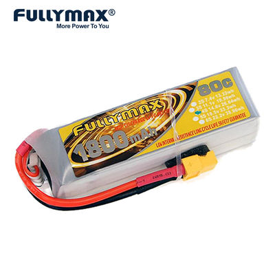 Rc 항공기 80c Xt60 가볍 플러그를 위한 14.8v 4s 1800 mah 리포 배터리