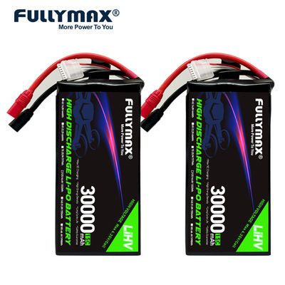 30000mAh 12 셀 Lipo 배터리 12S 44.4V 15C EVTOL 농업 드론 수중 로봇 공학