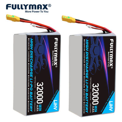 풀리맥스 6s 32000mAh 리포 배터리 비행기 4.45V 32000mAh 23.52V 10C XT90-s 고전압