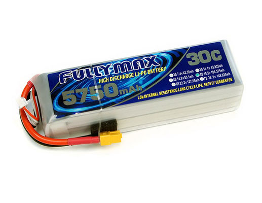 RC 태양 픽스 날개 항공기 RC 비행기를 위한 XT60 연결기와 FULLYMAX 리포 건전지 팩 30C 5750mAh 5S 18.5V 배터리