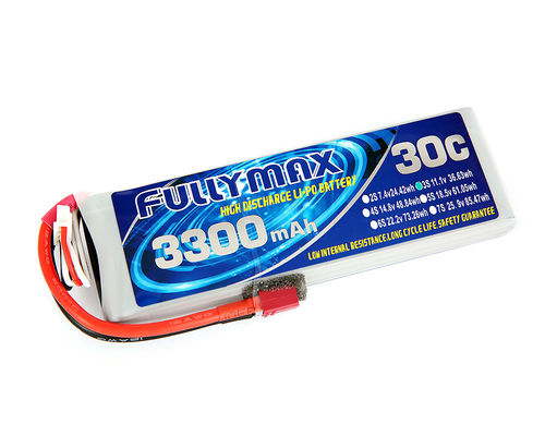 RC 자동차 트럭 보트 항공기 헬리콥터를 위한 Ｔ 플러그와 FULLYMAX 리포 건전지 팩 30C 3300mAh 3S 11.1V