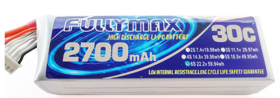 RC 비행기 RC 태양 RC 항공기를 위한 FFULLYMAX 리포 건전지 팩 30C 2700mAh 6S 22.2V Li PO