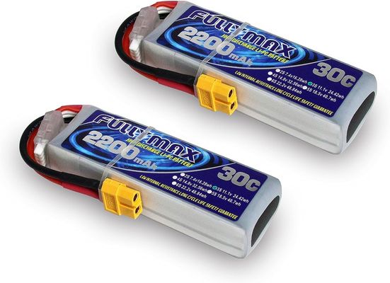 RC 항공기를 위한 XT60 플러그와 3S 리포 배터리 2200mAh 11.1V 30C 연질 케이스 배터리