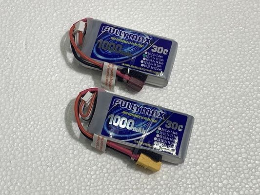RC 자동차 RC 항공기 RC 헬리콥터를 위한 Ｔ 플러그 리포 건전지 팩 30C 1000mAh 3S 11.1V