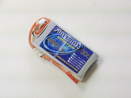 극소 RC 항공기를 위한 JST 플러그와 11.1V 450mAh 3S 30C 리포 배터리