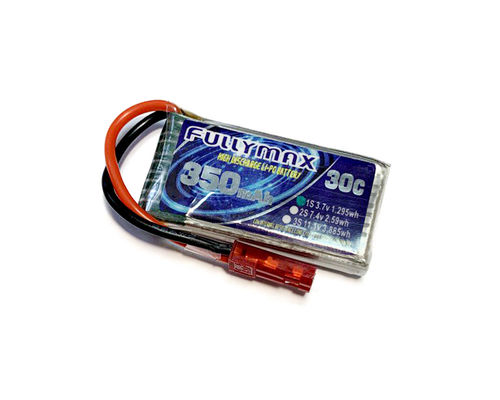 작은 RC 모델 장난감을 위한 3.7V 1S 350mAh 35C 리포 RC 비행기 배터리 JST 플러그